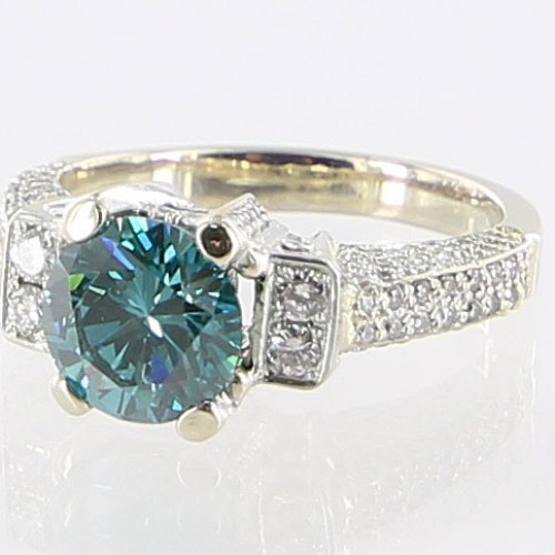 Ladies Blue Diamond Ring | Roath's Pawn